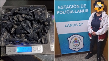 Detuvieron por venta de drogas en Lanús Este a la mujer de un narco preso