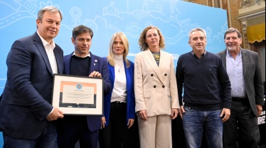 Brown recibió una distinción de UNICEF por el trabajo en Niñez y Adolescencia