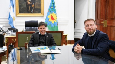 Otermín se reunió con Kicillof en Gobernación