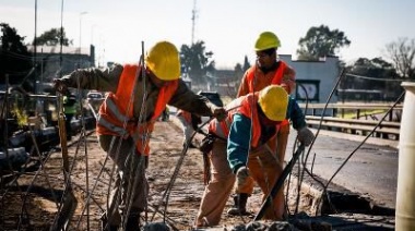 Avanzan las obras de renovación en el Puente de Claypole