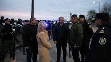 Cascallares supervisó un nuevo operativo policial en Glew y Longchamps