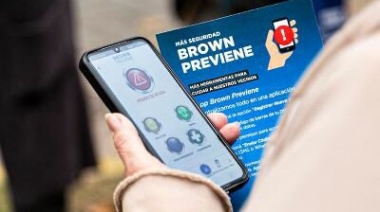 Cerca de 37 mil vecinos ya utilizan la app “Brown Previene” con botón de pánico