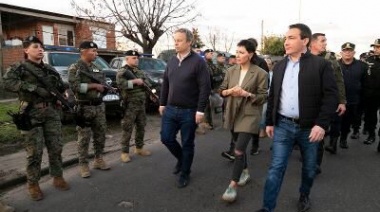 Cascallares, Watson y Mayra Mendoza, en un megaoperativo policial conjunto
