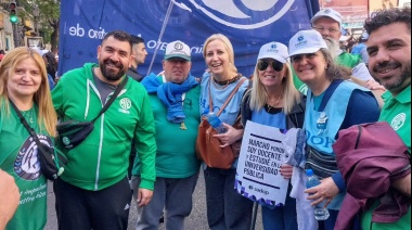 ATE Lanús, presente en la multitudinaria marcha
