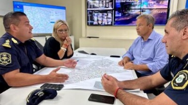Cascallares monitoreó el desempeño policial y los servicios de emergencias