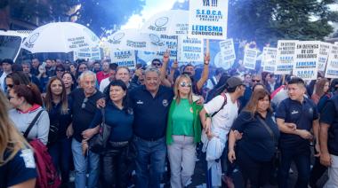 Ledesma, en la marcha de la CGT: “Hay que detener toda esta política que hambrea al pueblo”