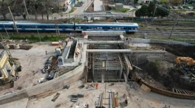 Avanza la obra del paso bajo nivel de Longchamps