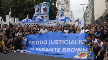 El PJ de Brown manifestó un “enérgico repudio a la detención y proscripción de Cristina”