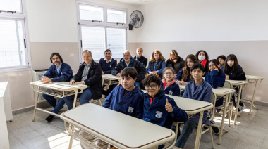 Cascallares inauguró obras de ampliación de una escuela técnica