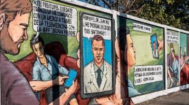 Presentan un mural para difundir la telemedicina