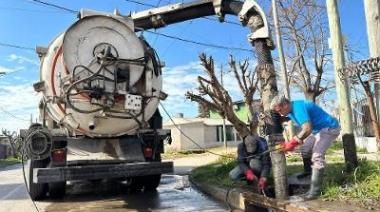 Profundizan las obras y los trabajos de limpieza frente al pronóstico de lluvias