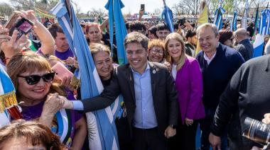 Kicillof, Cascallares y Paula Eichel recorrieron el nuevo Parque Público de la Quinta Rocca