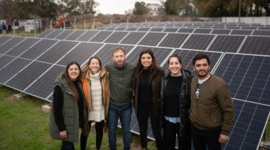 Otermín y Vilar inauguraron el Parque Solar Diego Armando Maradona