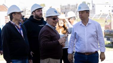 Cascallares recorrió las obras del nuevo barrio de viviendas en Don Orione