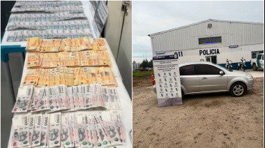 Dealers de drogas fueron detenidos en pleno "reparto" con la millonaria recaudación