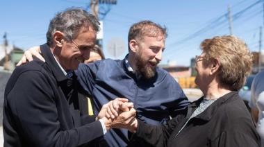 Otermín y Katopodis recorrieron la reconstrucción de la avenida Recondo en Lomas