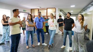 Julián Álvarez recorrió las obras del nuevo Centro Comunitario de Salud Mental