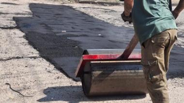 Realizaron trabajos de bacheo en Monte Grande
