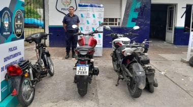 Pareja de motochorros en un desarmadero tras un robo a mano armada
