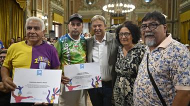 Emotivo reconocimiento provincial a comparsas del distrito por su aporte cultural al Carnaval