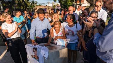 Álvarez y el Banco Provincia inauguraron la plaza “Adela Maciel” de Lanús Oeste