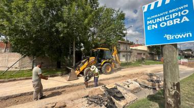 Avanzan las obras viales en Almirante Brown