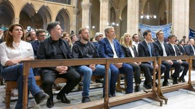 Cascallares y Otermín acompañaron a Kicillof en la misa en Luján