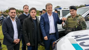 Kicillof, Cascallares y Fabiani inauguraron dos bases policiales y entregaron patrulleros
