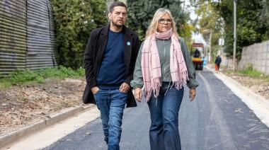 Fabiani y Eichel recorrieron la pavimentación de la calle Bradley