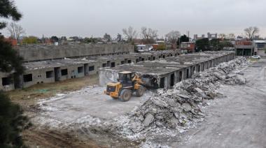 Comenzó la construcción de un nuevo espacio recreativo y deportivo en el barrio La Maquinita
