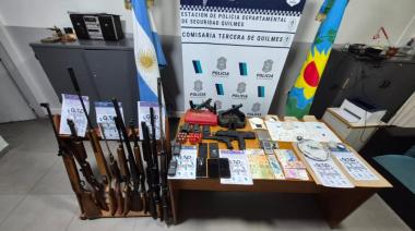 Desbarataron un búnker narco y descubrieron un arsenal de armas de guerra