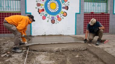 Avanzan las obras en escuelas de Lanús