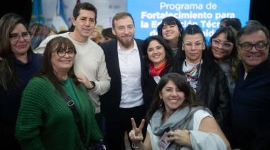 Otermin y de Pedro presentaron un programa para fortalecer la Educación Técnica
