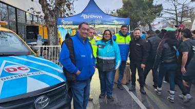 Cascallares destacó la participación de Defensa Civil de Brown en la despedida del Indio Solari