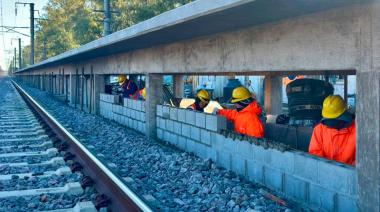Almirante Brown retomó la construcción de la estación de la UNAB