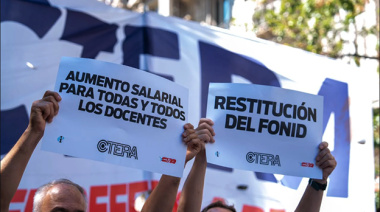 Docentes lanzan un paro en todo el país para reclamar la paritaria nacional