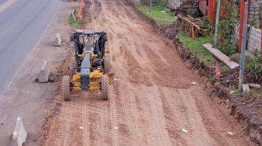Almirante Brown avanza con la construcción de nuevas colectoras sobre la Ruta 4