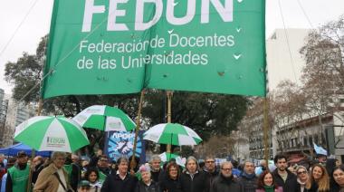 FEDUN celebró el "alto" acatamiento al paro en universidades