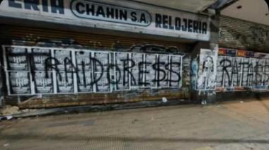 Bran apuntó contra Merelas por las pintadas a sus afiches: “No me van a parar con un aerosol”