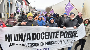 El FreSU respaldo a los docentes fueguinos en huelga hace más de 30 días