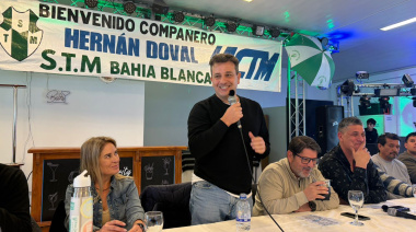 Doval estuvo en Bahía Blanca y sumó a los gremios de la zona al plan de lucha provincial