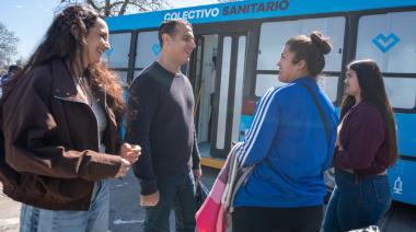 Julián Álvarez inauguró el nuevo colectivo sanitario en el barrio Villa Independencia