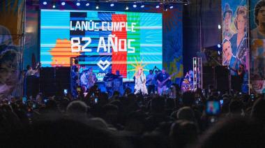Lanús celebró sus 82 años con una multitudinaria fiesta en el Parque Central Las Colonias