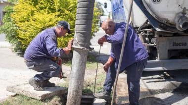 Intensifican la desobstrucción de sumideros ante las lluvias previstas