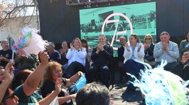 Gray participó del festejo por los 75 años de El Jagüel