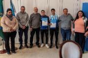 Cascallares, junto a deportistas destacados del municipio