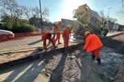Continúan los trabajos de mejorado, consolidado y bacheo de calles