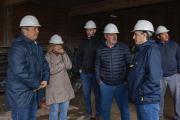 Cascallares y Eichel recorrieron el nuevo edificio de la escuela secundaria Nº26 de Glew