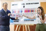 Cascallares y Jimena López dialogaron con jubilados sobre el uso de la Boleta Única de Papel