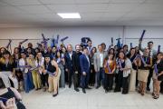 Cascallares y Fabiani, junto a los 72 nuevos egresados de la UNAB